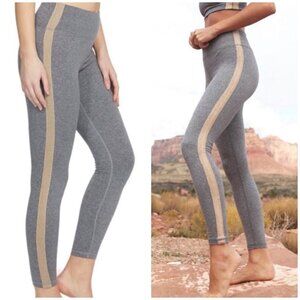 SPIRITUAL Gangster Stripe Perfect High Waist Legging in Medium Heather Grey